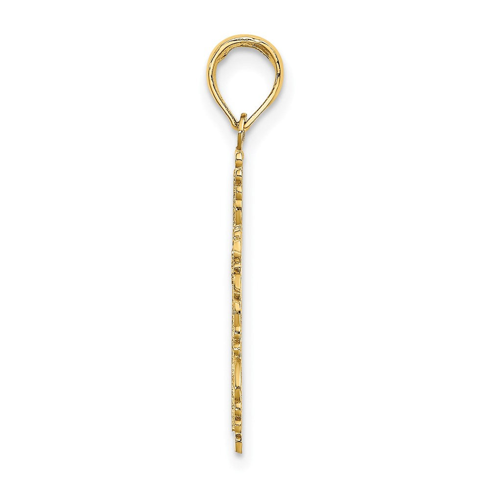 Gold Filigree Cross Pendant
