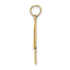 14K Polished Star Of David with Chai Charm