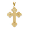 14K Crucifix with Budded Tips Charm