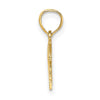 14K WWJD Ichthus Fish Charm