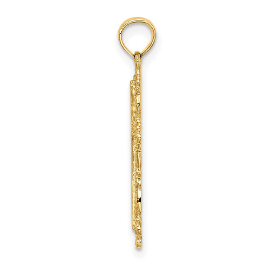 Gold Filigree Cross Pendant