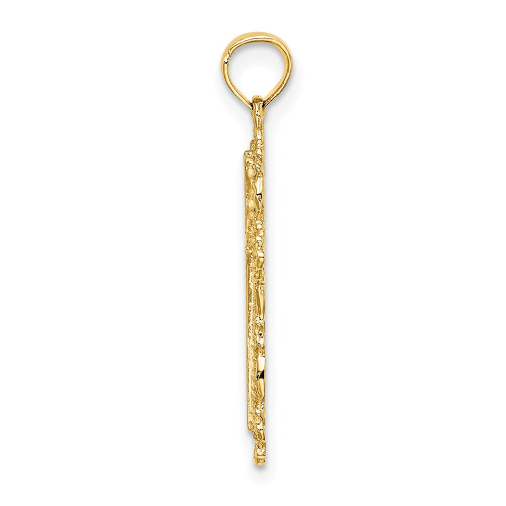 Gold Filigree Cross Pendant
