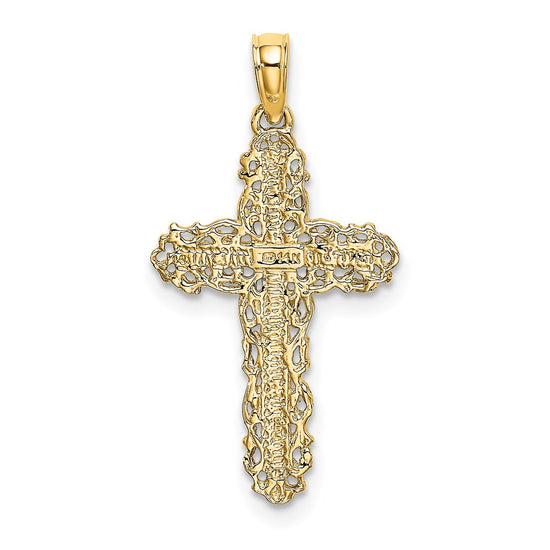 Gold Filigree Cross Pendant