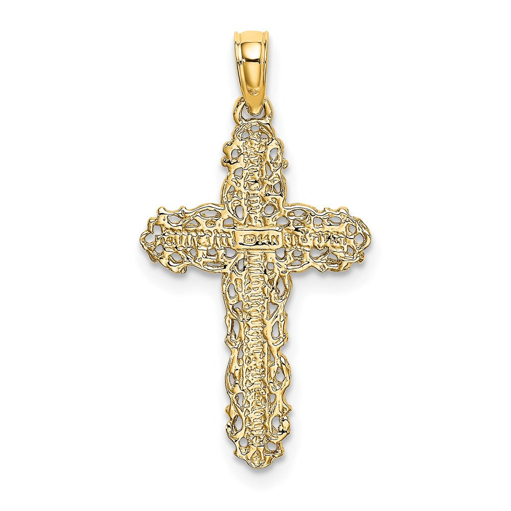 Gold Filigree Cross Pendant