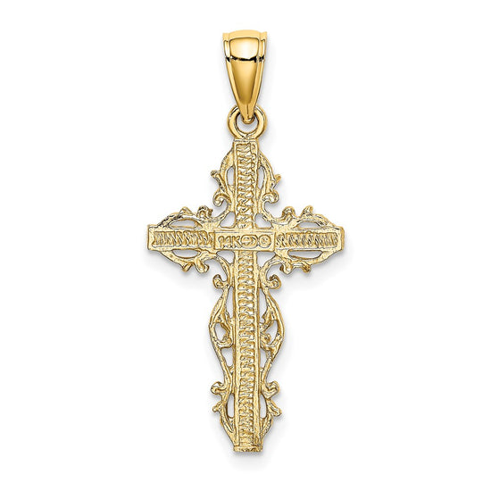 Gold Filigree Cross Pendant
