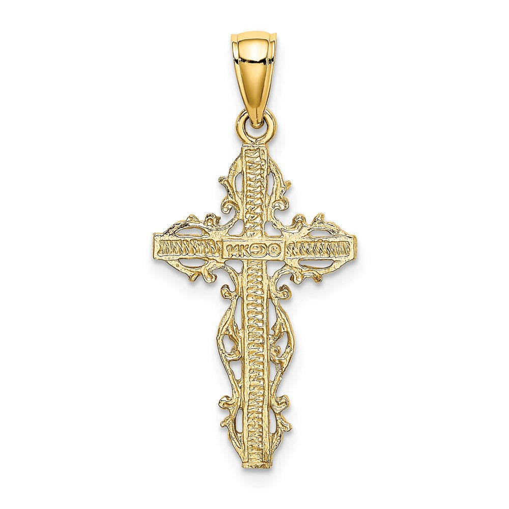 Gold Filigree Cross Pendant