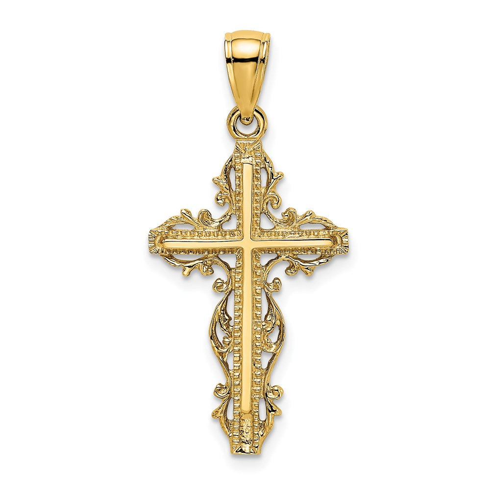 Gold Filigree Cross Pendant