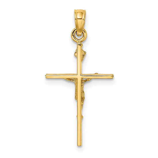 14K INRI Crucifix Charm