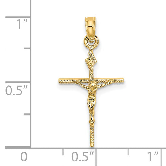 14K INRI Crucifix Charm