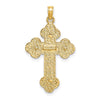 14K Crucifix with Budded Tips Charm