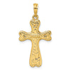 14K Cross with Heart Shaped Ends Charm