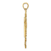 14K Cross with Lace Trim Charm
