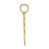 14K Polished Angel In Heart Charm