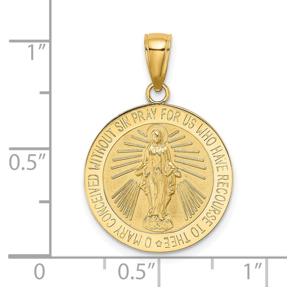 Gold Miraculous Medal Pendants