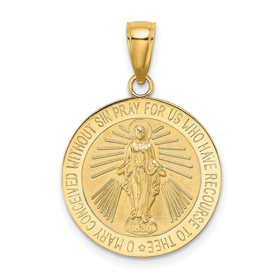 Gold Miraculous Medal Pendants
