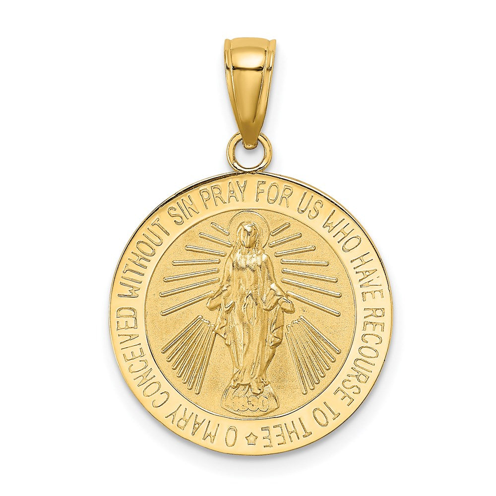 Gold Miraculous Medal Pendants