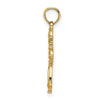 14K Cut-Out Fancy Cross Charm