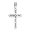 Gold Beveled Latin Cross Pendant
