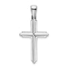 Gold Beveled Latin Cross Pendant