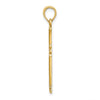 14K Cross with Starburst Center Charm