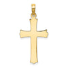 14K Cross with Starburst Center Charm