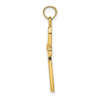 14K Cross with Filigree Center Charm
