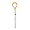 14K Polished Cut-Out Cross Charm