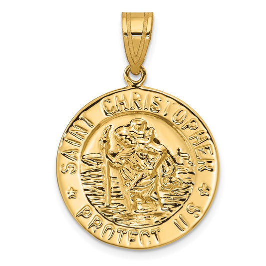 Gold St. Christopher Pendants