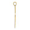 14K Arrow Tip Cross with Cross Accents Charm