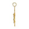 14K Inri Crucifix with Scroll Tips Charm