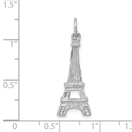 Gold Polished Eiffel Tower Pendants