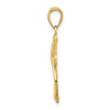 14K Cross With Drape Charm