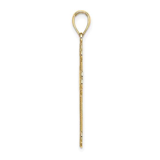 Gold Filigree Cross Pendant