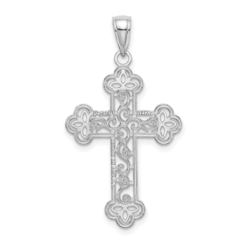Gold Filigree Cross Pendant
