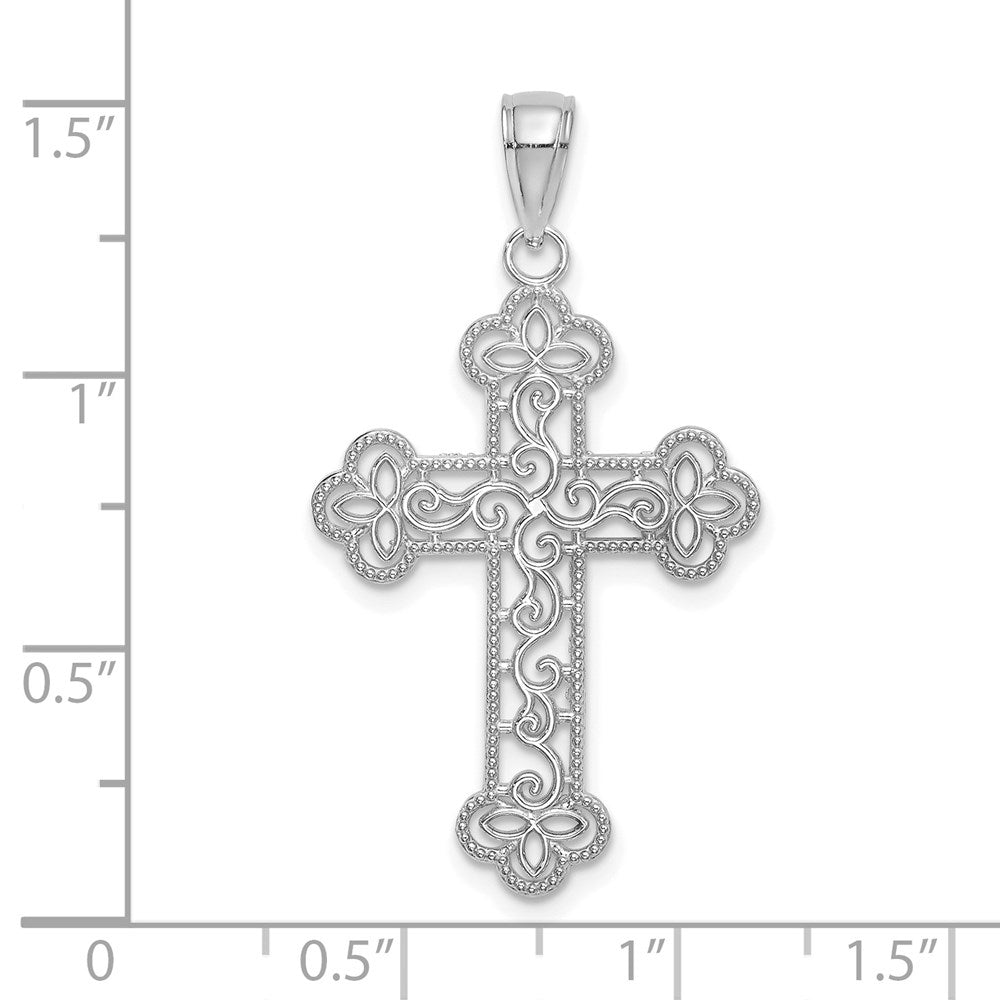 Gold Filigree Cross Pendant