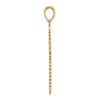 14K Lace Border Cross Charm