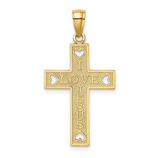 Gold Love Cross Pendants