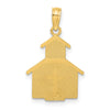 14K Church with Cross On Door Charm