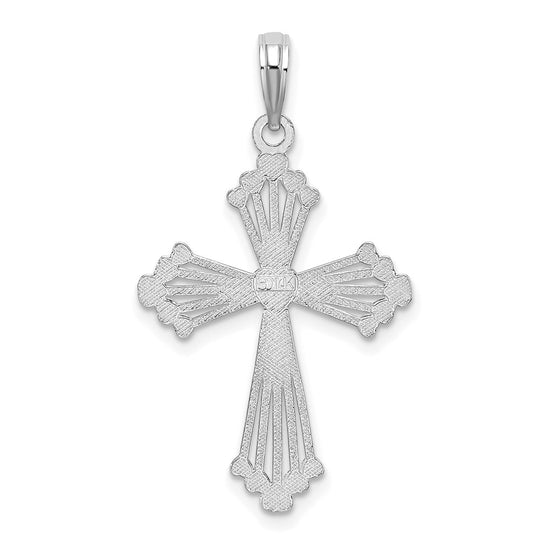 Gold Heart Cross Pendant