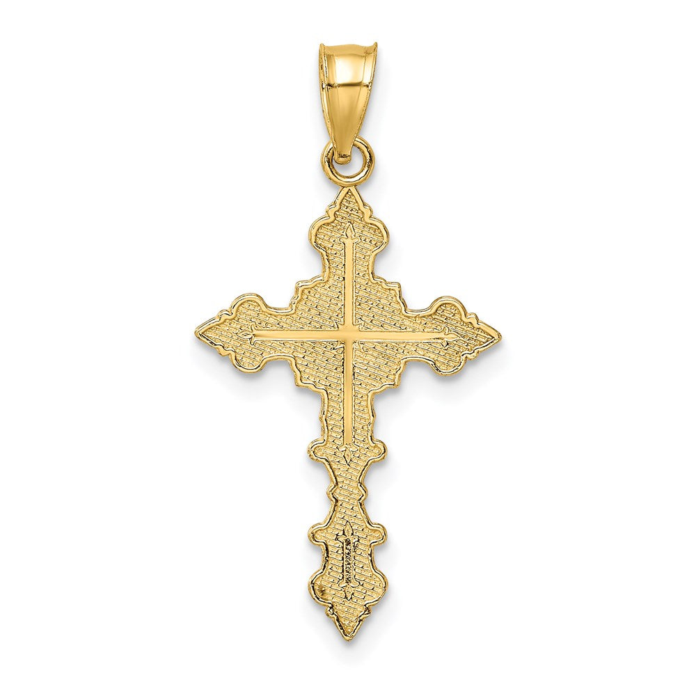 14K Crucifix with Fancy Edges Charm