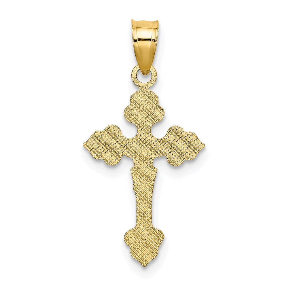 14K Crucifix with Fancy Tips Charm