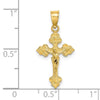 14K Crucifix with Fancy Tips Charm