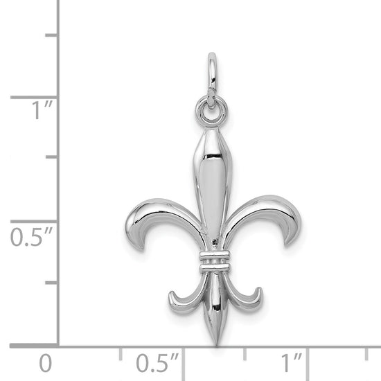 Gold Polished Flue de lis Pendants