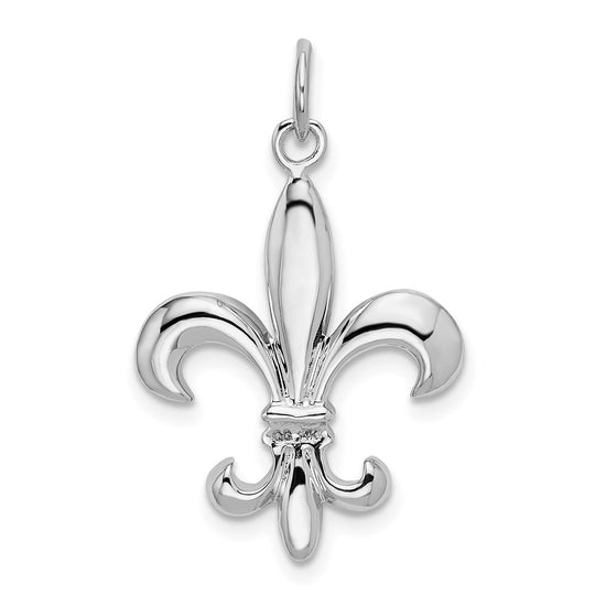 Gold Polished Flue de lis Pendants
