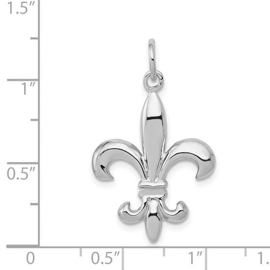 Gold Polished Flue de lis Pendants