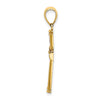 14K Red Enameled Cross Charm