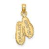 14K 3-D PAWLEYS ISLAND Double Flip-flop Charm