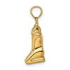 14K 3-D Polished MARCO ISLAND Cat Charm