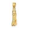 14K 3-D Polished MARCO ISLAND Cat Charm