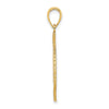 14K BAHAMAS Crest In Textured Frame Charm